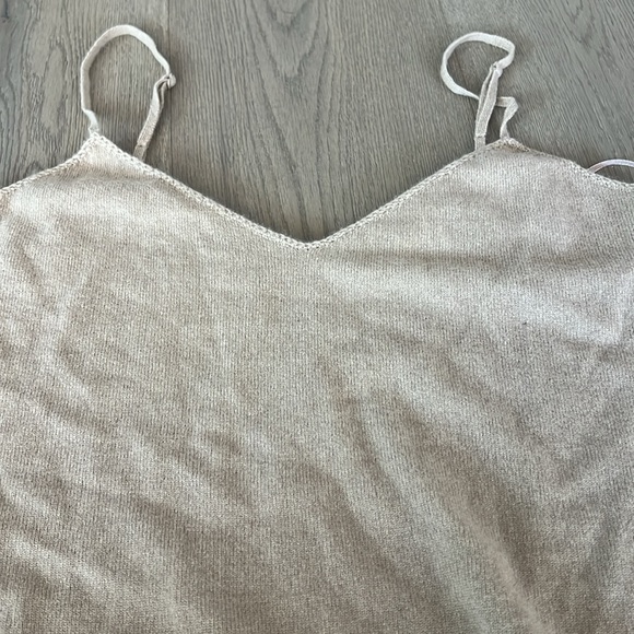 VINCE Beige cashmere Knit Cami Top - Picture 2 of 3
